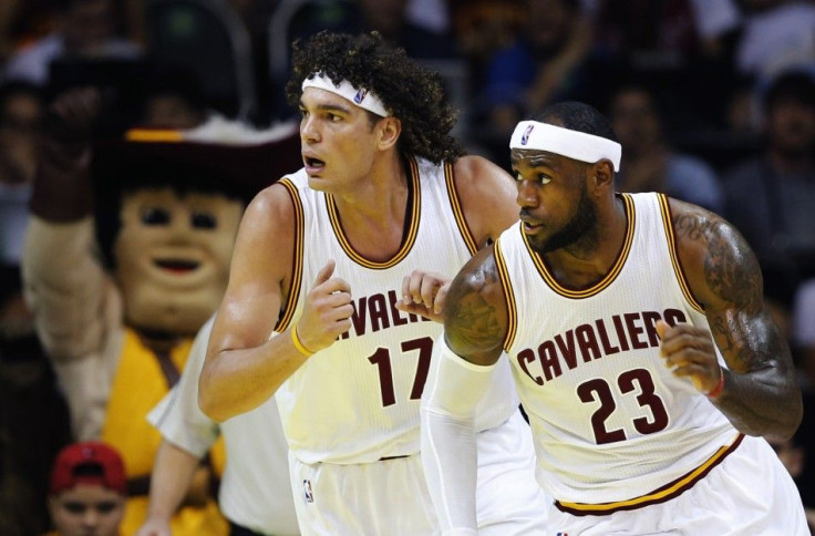 LeBron James and Anderson Varejao