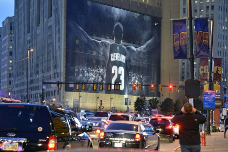 LeBron James mural in Cleveland 