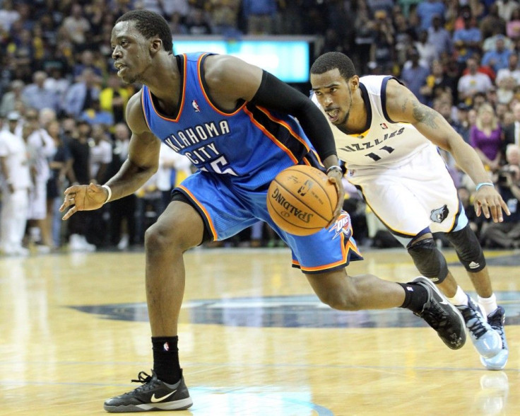 Oklahoma City Thunder guard Reggie Jackson