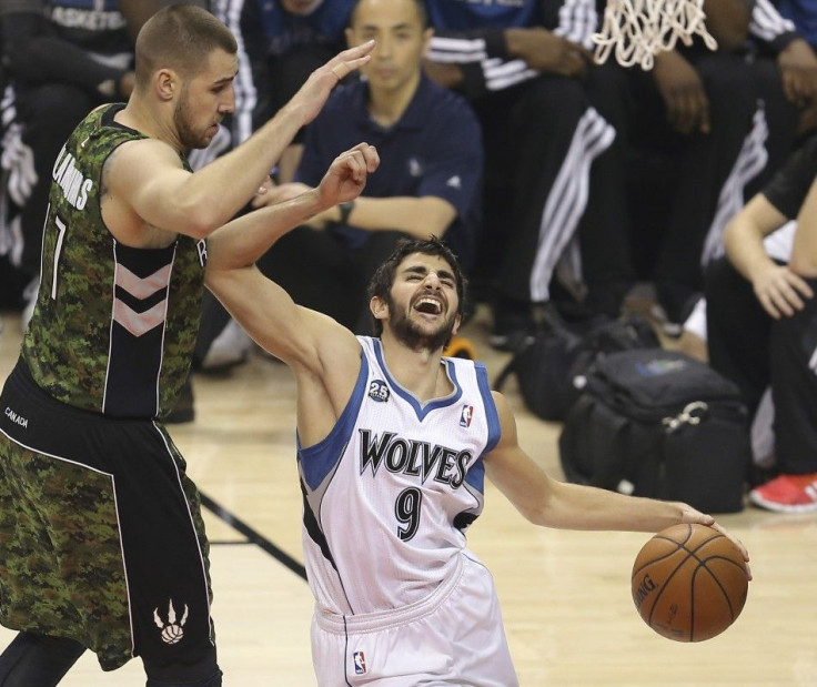 ; Minnesota Timberwolves point guard Ricky Rubio