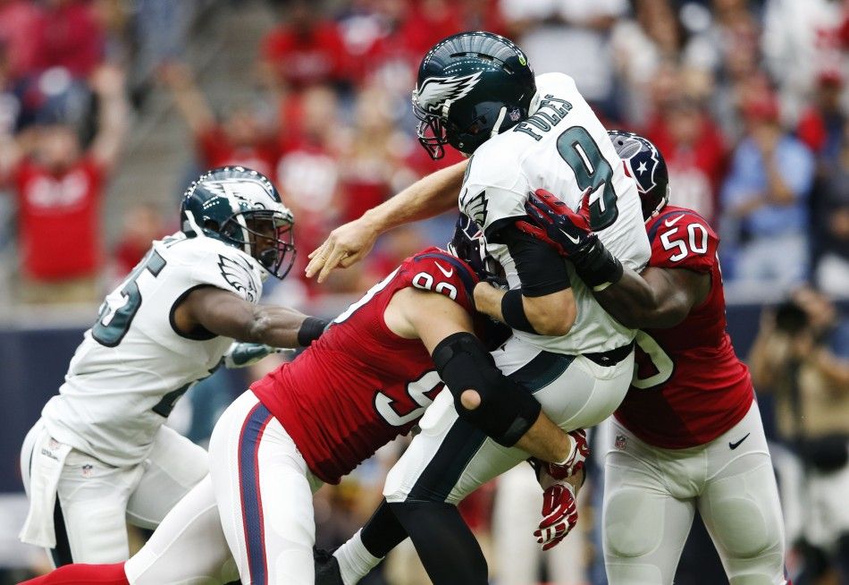 Nick Foles vs. Watt and Dent