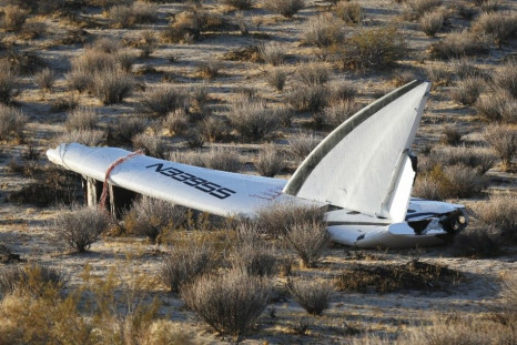 A Piece Of Debris Near Virgin Galactic's SpaceShipTwo's Crash Site