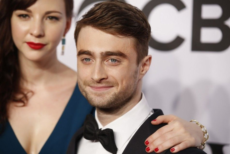 Actor Daniel Radcliffe arrives with girlfriend Erin Darke