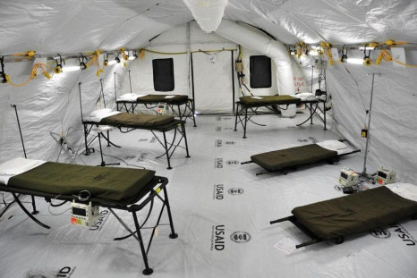 The ward of the Monrovia Medical Unit, which is an Ebola treatment facility specifically built for medical workers who become infected while caring for patients, is seen in a U.S. Army handout picture taken November 4, 2014. The ward is scheduled to open 