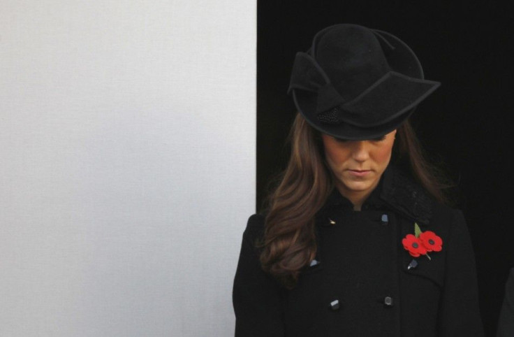 Catherine, Duchess of Cambridge attends the annual Remembrance Sunday ceremony at the Cenotaph in London