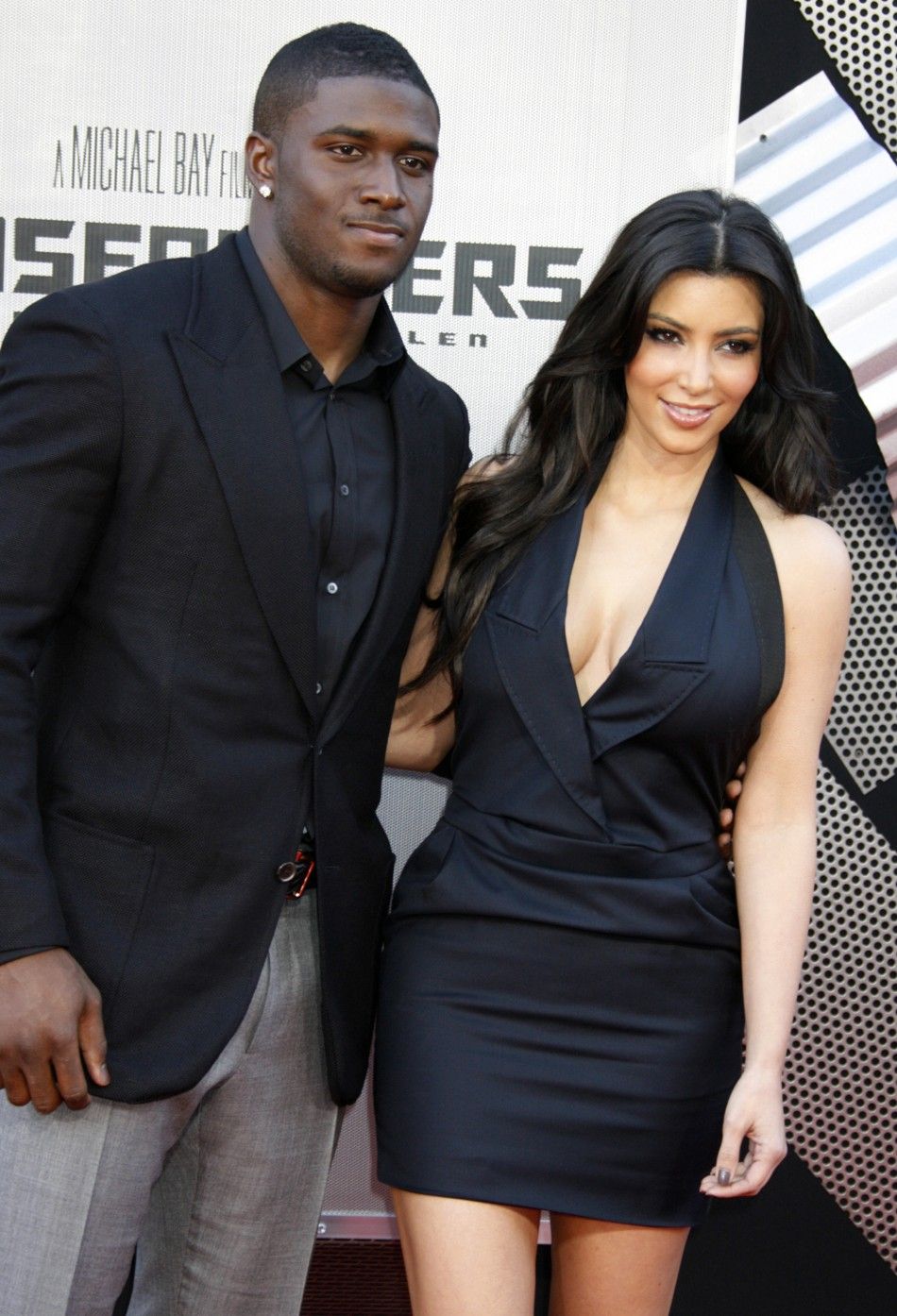 NFL football player Reggie Bush and Kim Kardashian