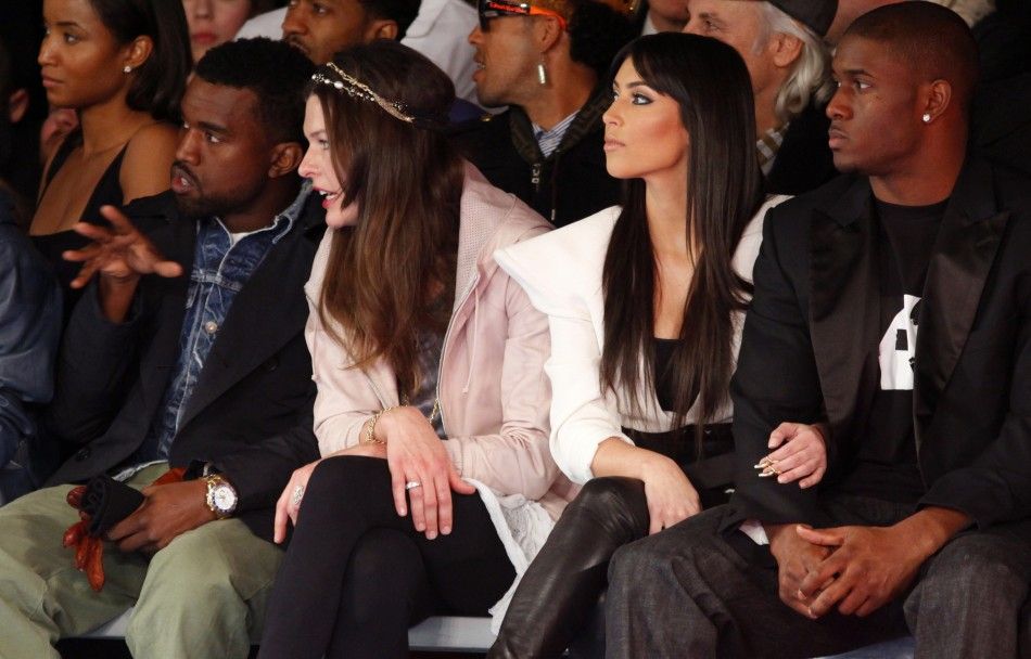 Singer Kanye West, actresses Milla Jovovich and Kim Kardashian and NFL football player Reggie Bush