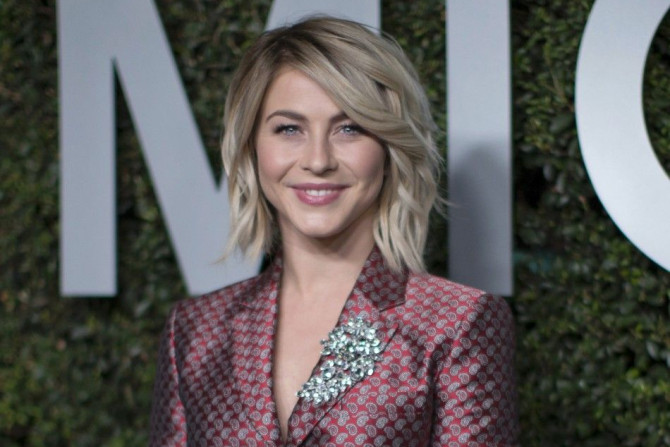 Actress Julianne Hough poses at a launch dinner for Claiborne Swanson Frank's photo book &quot;Young Hollywood&quot; with a foreword by fashion designer Michael Kors in Beverly Hills, California October 2, 2014.