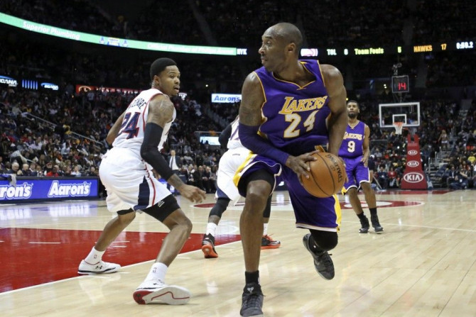 L.A. Lakers guard Kobe Bryant vs. Atlanta Hawks