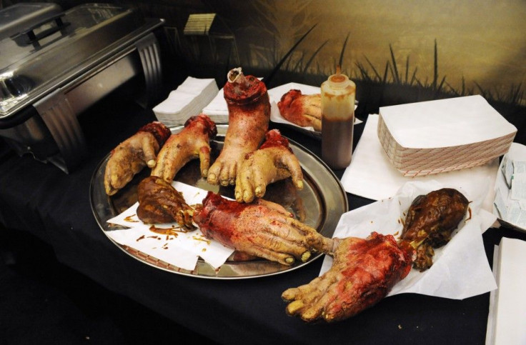 Mock Body Parts Displayed At The Meeting Room For Telltale Games' 'The Walking Dead'