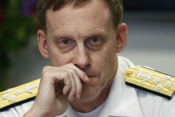 NSA Director Adm. Michael Rogers listens at a Reuters CyberSecurity Summit in Washington, May 12, 2014.