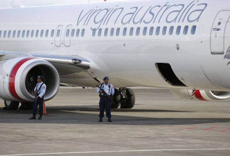 A Virgin Australia Airplane At Denpasar Airport In Bali, Indonesia