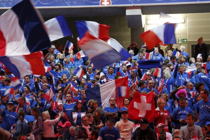 France's Davis Cup team fans