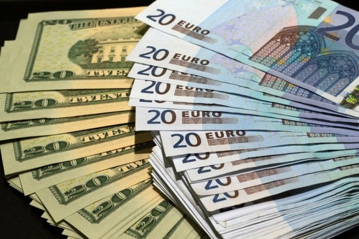 US Dollars And Euros Banknotes