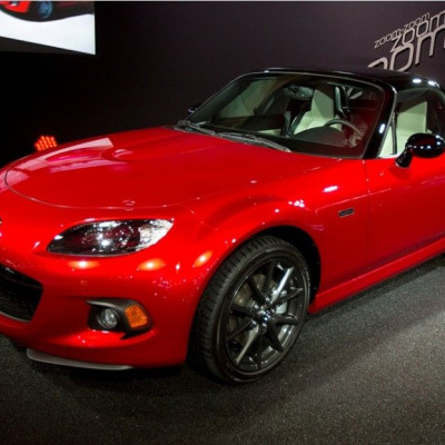 The 2015 Mazda MX5 is pictured at the Jacob Javits Convention Center