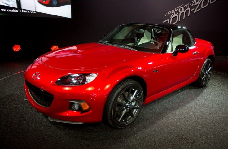The 2015 Mazda MX5 is pictured at the Jacob Javits Convention Center