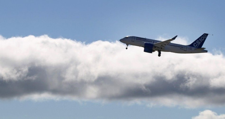 Bombardier's CSeries aircraft takes off for its first test flight in Mirabel, Quebec, September 16, 2013. Bombardier Inc's CSeries jetliner took flight for the first time early on Monday, the culmination of a $3.4 billion development program sho