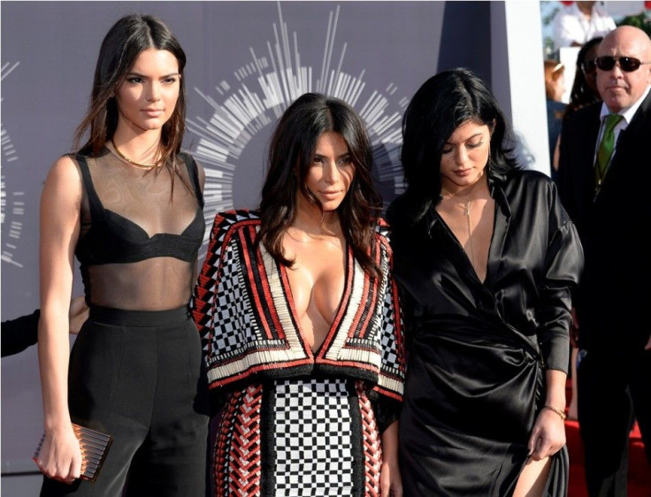 Model Kendall Jenner, TV personalities Kim Kardashian and Kylie Jenner