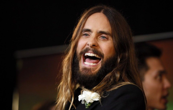 Actor Jared Leto poses backstage at the Hollywood Film Awards in Hollywood