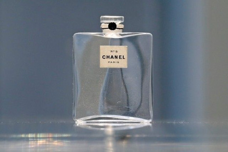 A vintage glass bottle of CHANEL No. 5 perfume