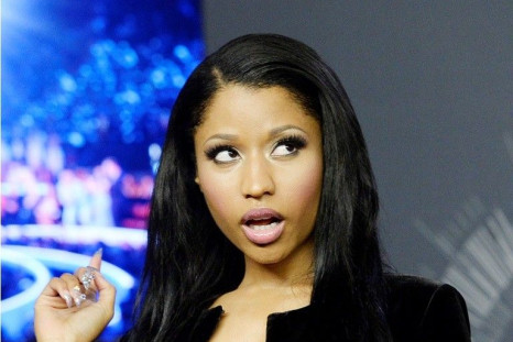 Singer Nicki Minaj poses backstage during the 2014 MTV Video Music Awards in Inglewood