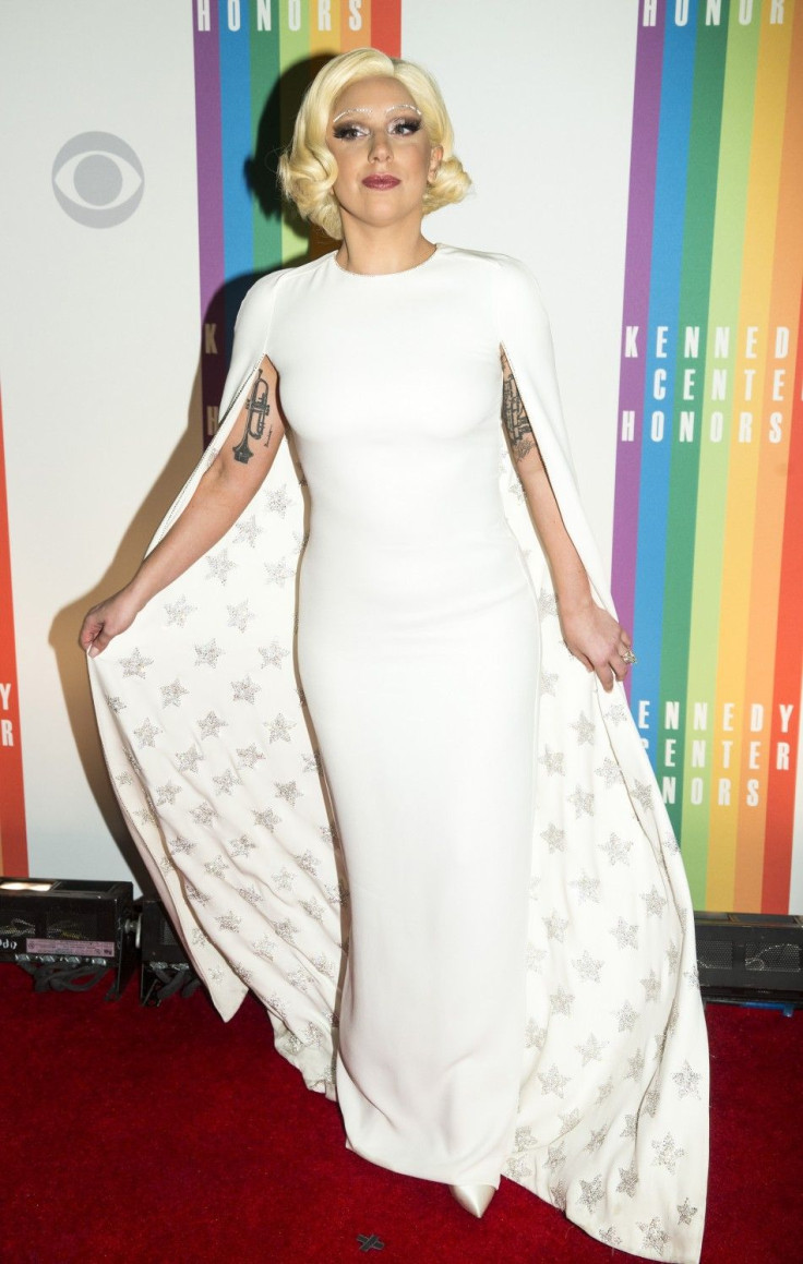 Singer Lady Gaga arrives for the Kennedy Center Honors in Washington December 7, 2014.