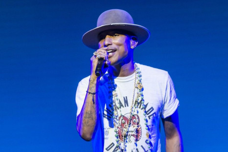 U.S. singer Pharrell Williams performs on the Stravinski Hall stage at the 48th Montreux Jazz Festival in Montreux, Switzerland, July 7, 2014.