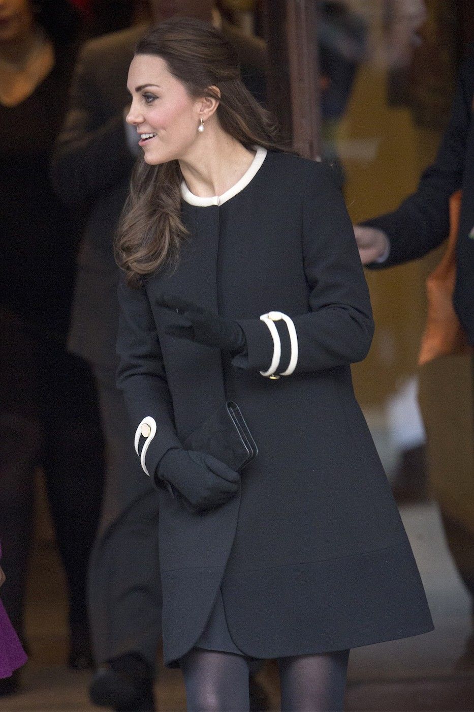 Britains Catherine, Duchess of Cambridge is greeted after an event at the Northside Center for Child Development in the Harlem section of New York,