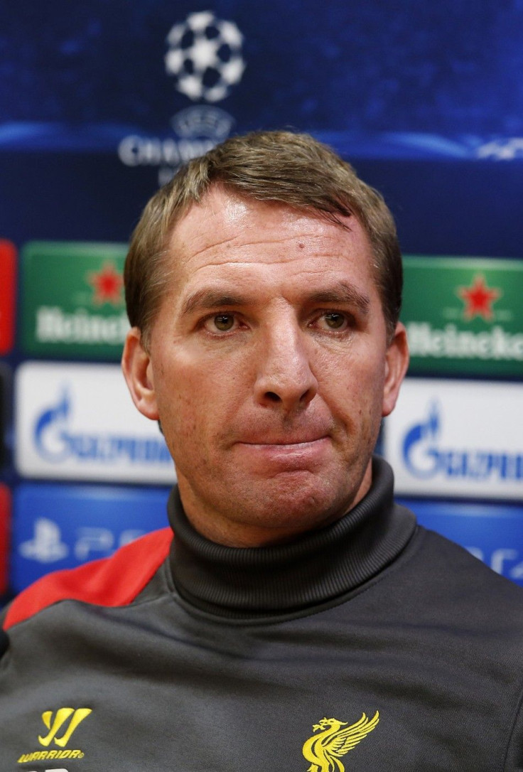 Liverpool&#039;s manager Brendan Rodgers listens to a question during a news conference at Anfield in Liverpool, northern England December 8, 2014. Liverpool are set to play Swiss side FC Basel in the Champions League on Tuesday.