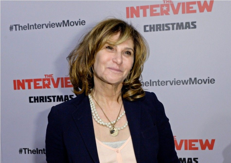 Sony Pictures Entertainment Co-Chairman Amy Pascal poses during the premiere of &quot;The Interview&quot; in Los Angeles