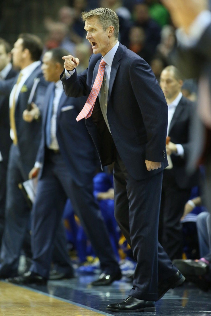 Golden State head coach Steve Kerr