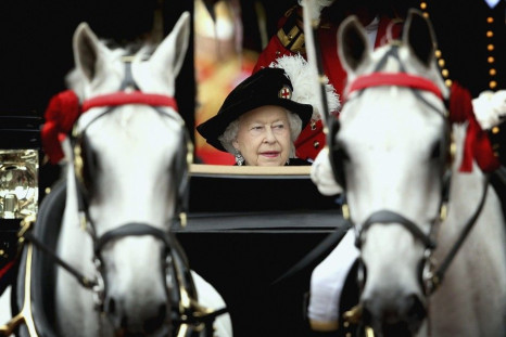 Britain&#039;s Queen Elizabeth travels by carriage after the annual Order of the Garter Service at St George&#039;s Chapel at Windsor Castle in Windsor