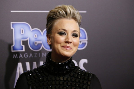 Actress Kaley Cuoco-Sweeting arrives at the People Magazine Awards in Beverly Hills, 
