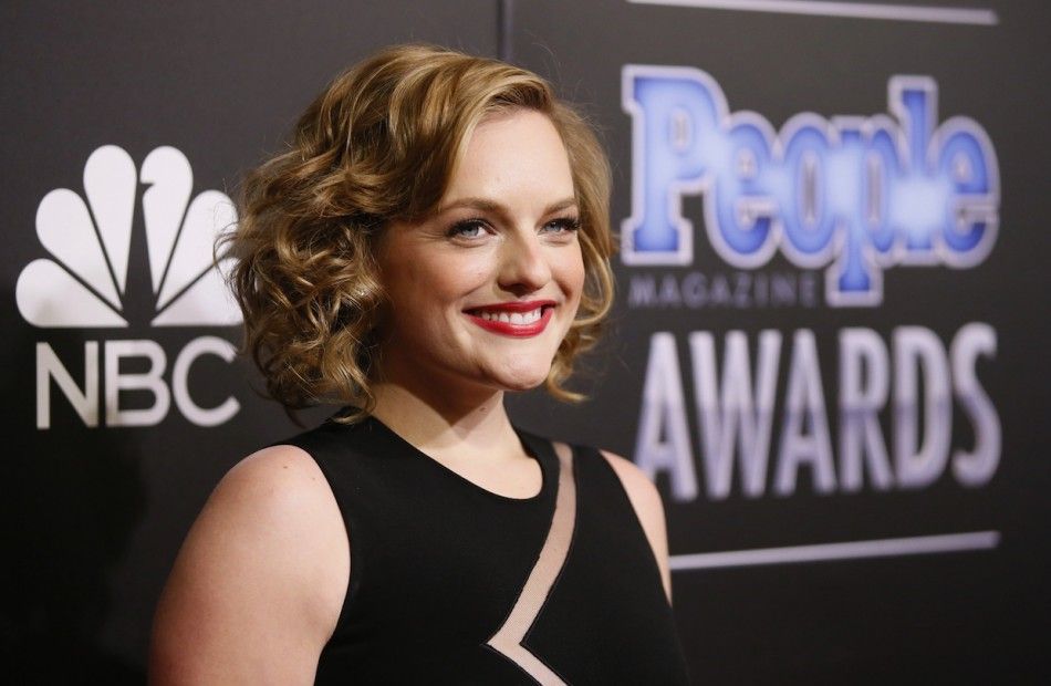 Actress Elizabeth Moss arrives at the People Magazine Awards in Beverly Hills, California