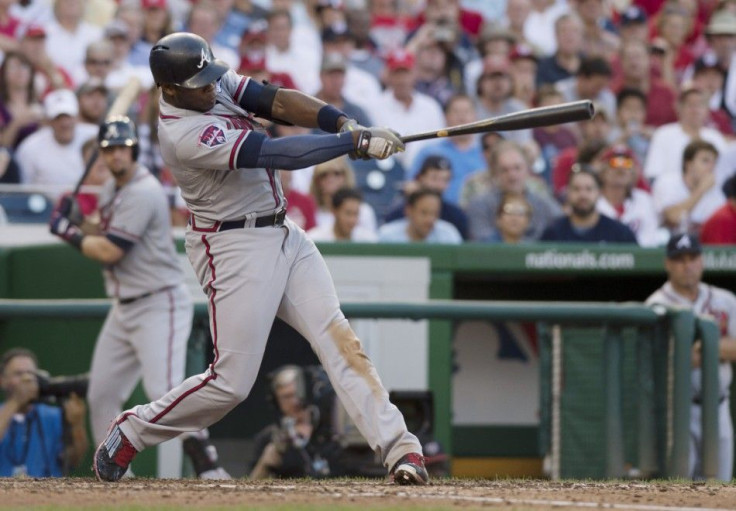 Justin Upton with the Atlanta Braves