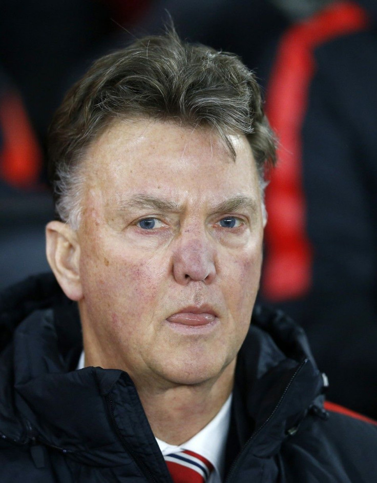 Manchester United manager Louis van Gaal takes his seat before their English Premier League soccer match against Southampton at St Mary&#039;s Stadium in Southampton, southern England December 8, 2014.