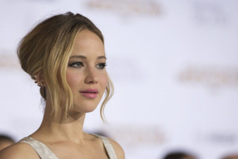 Cast member Jennifer Lawrence poses at the premiere of &quot;The Hunger Games: Mockingjay - Part 1&quot;