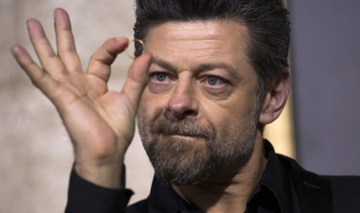 Andy Serkis, second unit director of the movie, poses at the premiere of "The Hobbit: The Battle of the Five Armies"