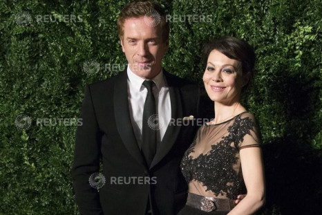 British actors Damien Lewis and his wife Helen McCory attend the Evening Standard Theatre awards