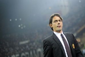 AC Milan coach Filippo Inzaghi looks on before the start of their Italian Serie A soccer match against Juventus at the San Siro stadium in Milan September 20, 2014.