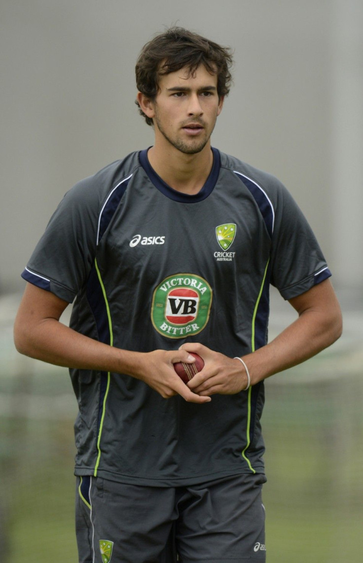 Australia&#039;s Ashton Agar prepares to bowl during a training session before Thursday&#039;s third Ashes test cricket match against England at Old Trafford cricket ground in Manchester July 31, 2013.