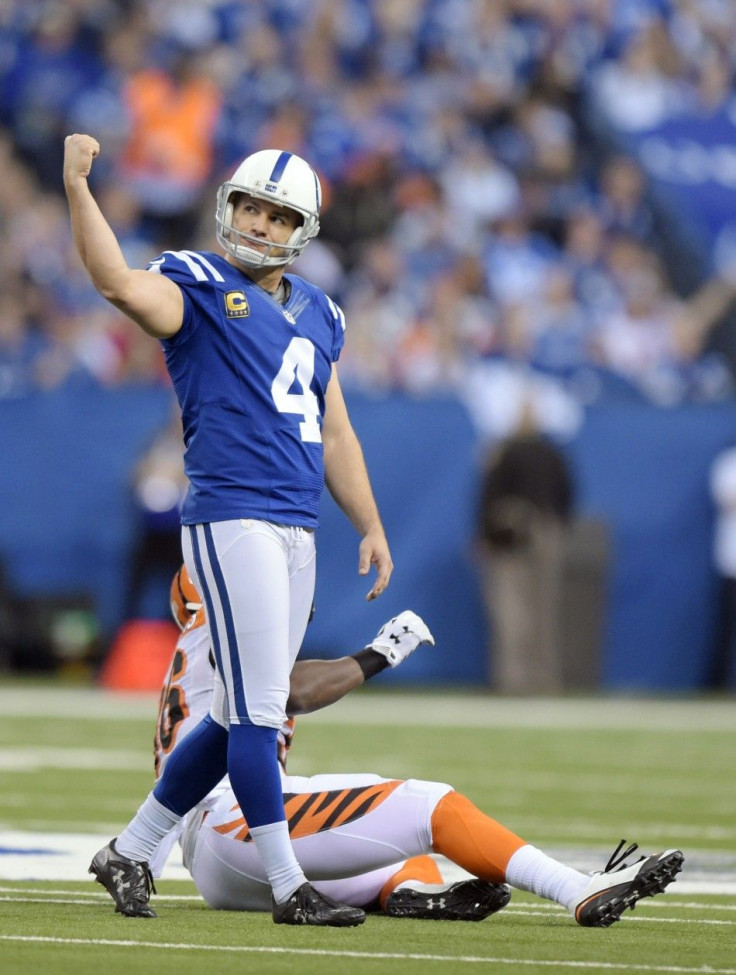 Indianapolis Colts kicker Adam Vinatieri