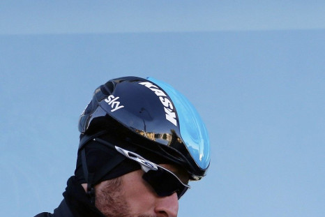 Britain&#039;s Team Sky cyclist Bradley Wiggins