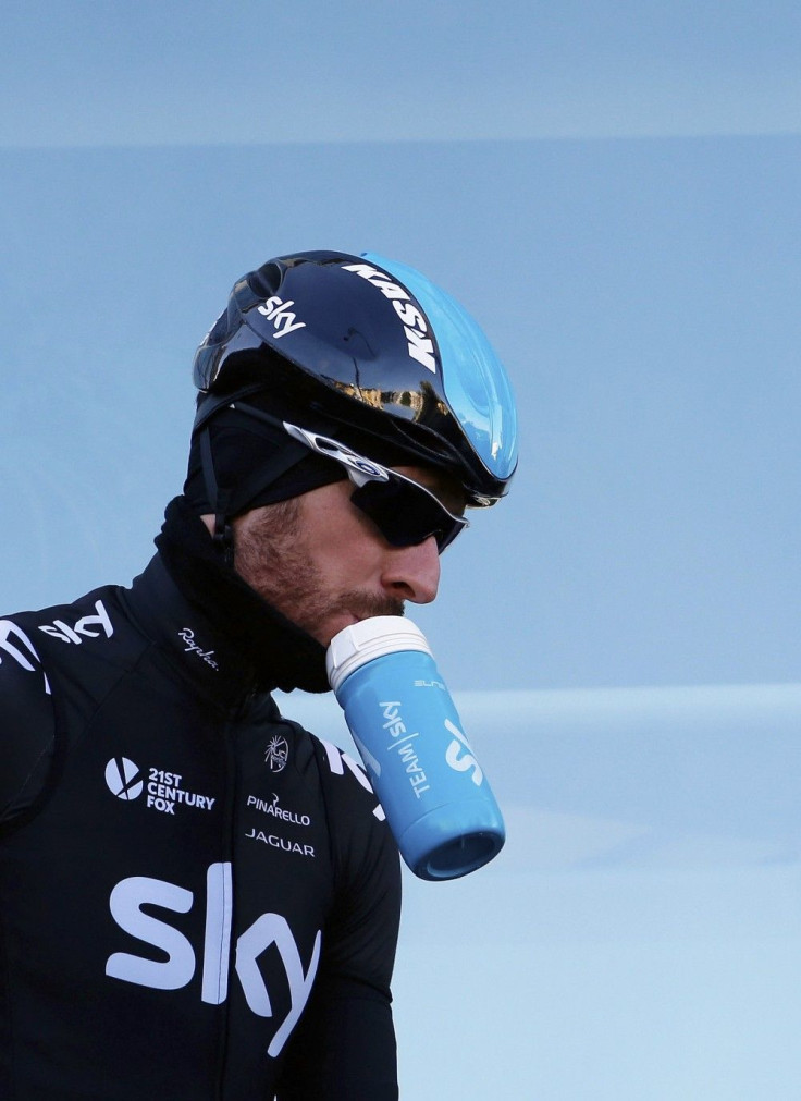 Britain&#039;s Team Sky cyclist Bradley Wiggins