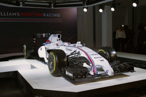The Williams-Martini Formula One motor racing car is seen at the launch of it's new livery in London, England March 6, 2014. REUTERS/Eddie Keogh