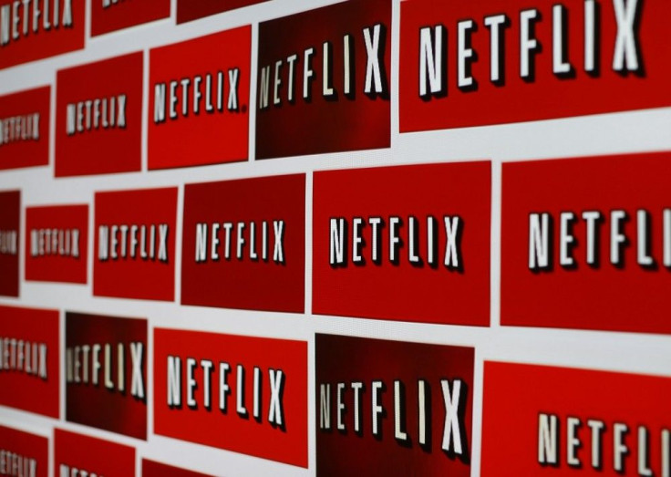 The Netflix logo is shown in this illustration photograph in Encinitas, California October 14, 2014. Netflix Inc  shares were down 3.1 percent at $435.28 after the announcement. The streaming video company will announced its quarterly result