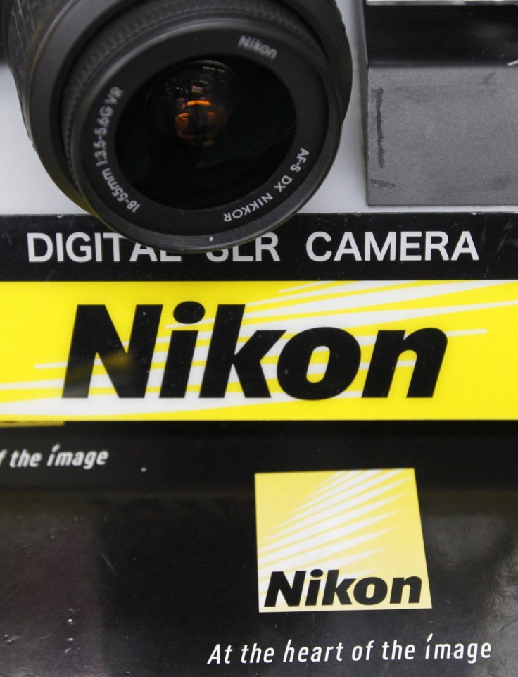 A Nikon digital camera is displayed at an electronic shop in Tokyo February 3, 2012. Nikon Corp said on Friday it expects to sell 17 million compact digital cameras this financial year, up from its November forecast of 16 million after restarting its floo