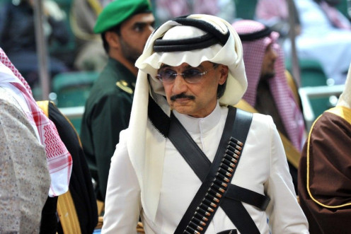Owner of Saudi Arabia's Kingdom Holding, billionaire Prince Alwaleed bin Talal