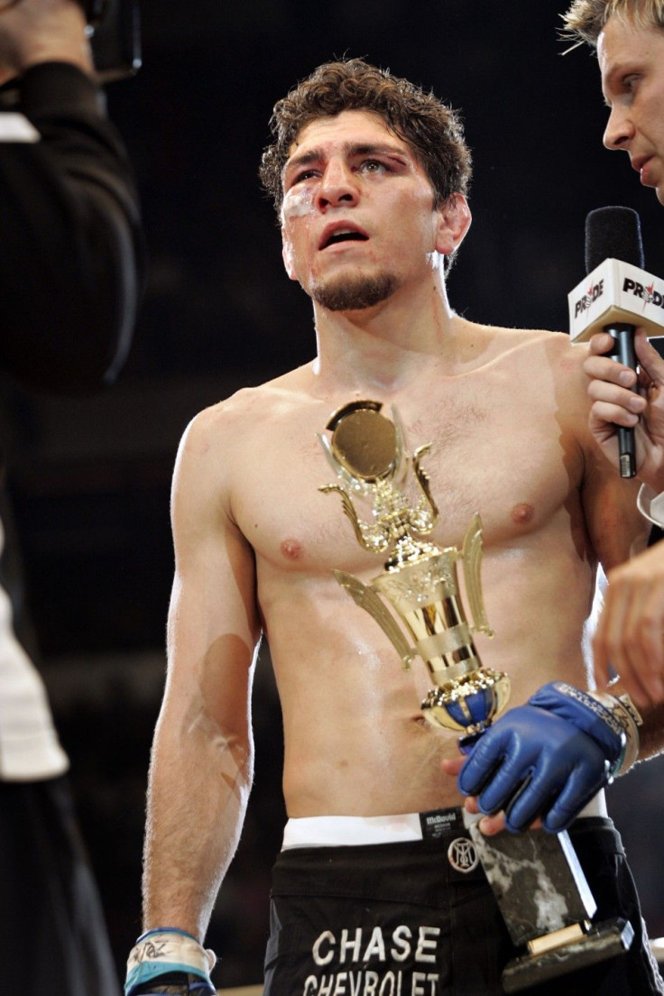 Nick Diaz of the U.S. talks about defeating Takanori Gomi of Japan at Pride 33 &#039;The Second Coming&#039; mixed martial arts tournament in Las Vegas, Nevada, February 24, 2007.