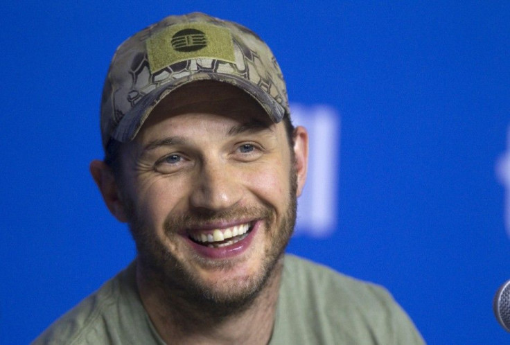 Cast member Tom Hardy attends a news conference to promote the film The Drop at the Toronto International Film Festival September 6, 2014.